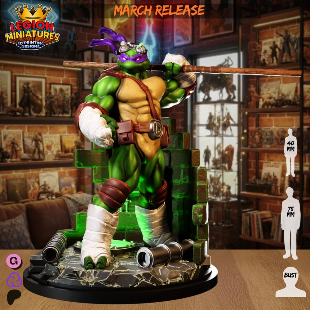 Donatello — Teenage Mutant Ninja Turtles 3D printable STL model