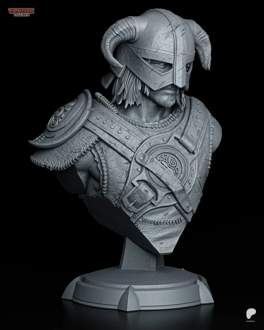 Dragonborn Bust — The Elder Scrolls / Skyrim 3D printable STL model