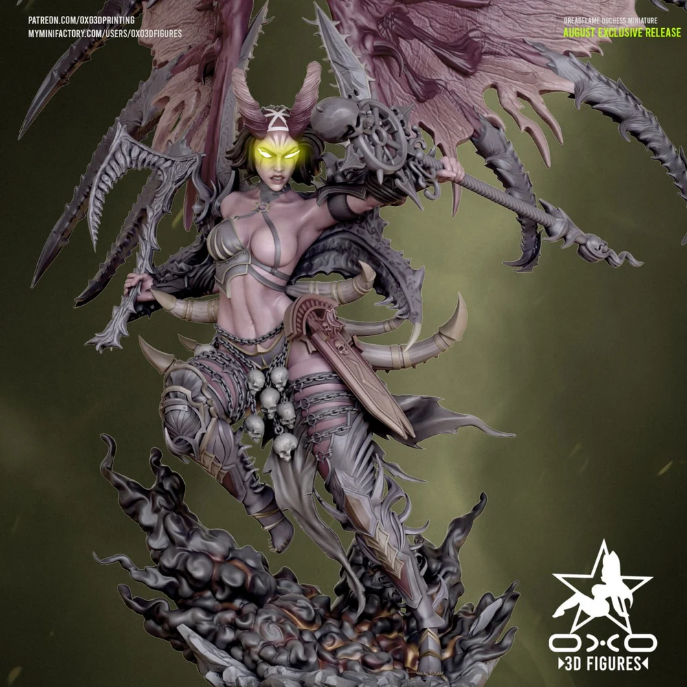 Dreadflame Duchess STL render Dreadflame Duchess 3D printable STL model