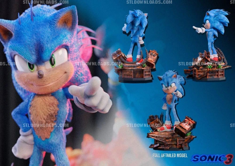 Sonic — Sonic the Hedgehog 3D printable STL model