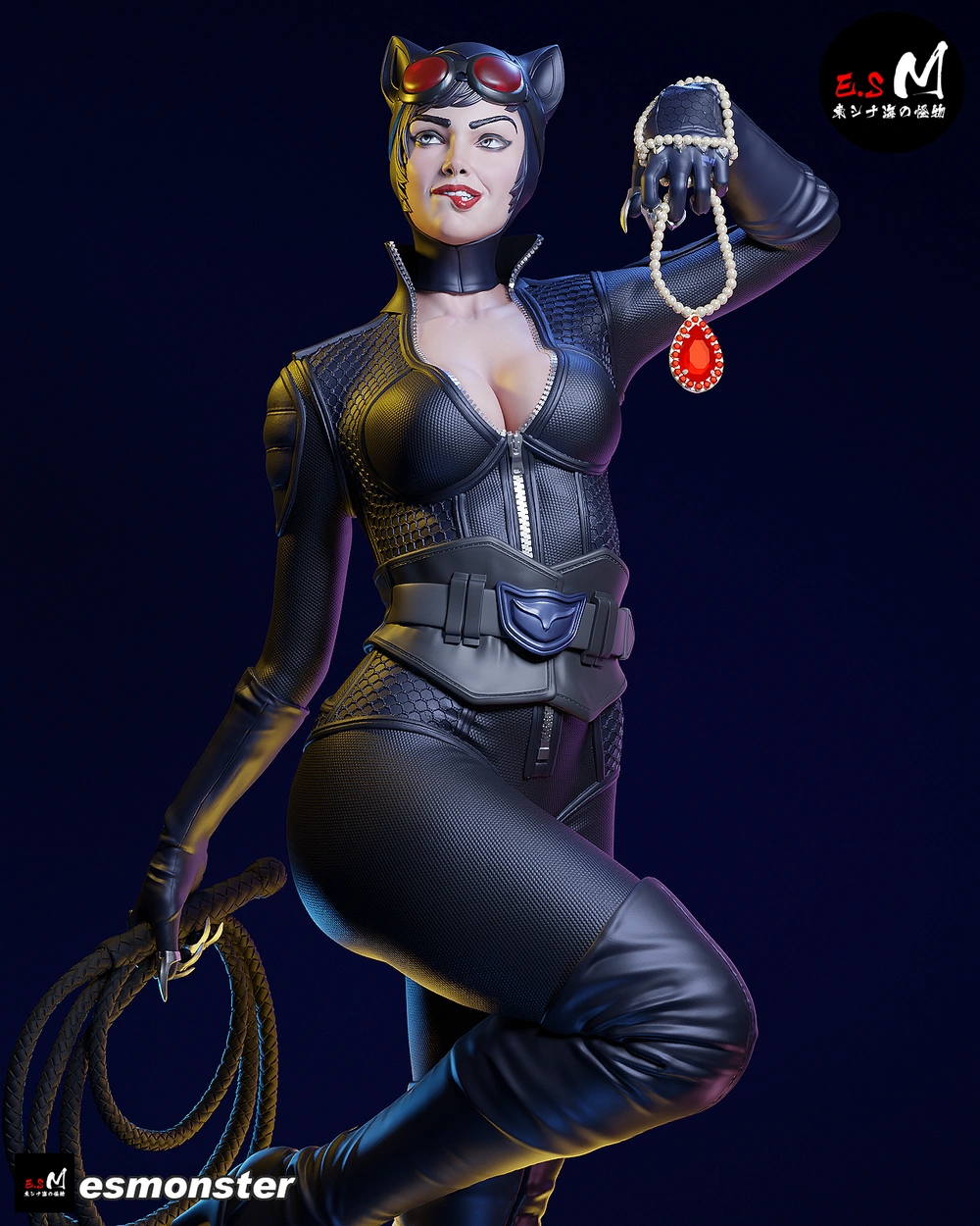 Catwoman — DC Comics / Batman STL render Catwoman — DC Comics / Batman 3D printable STL model