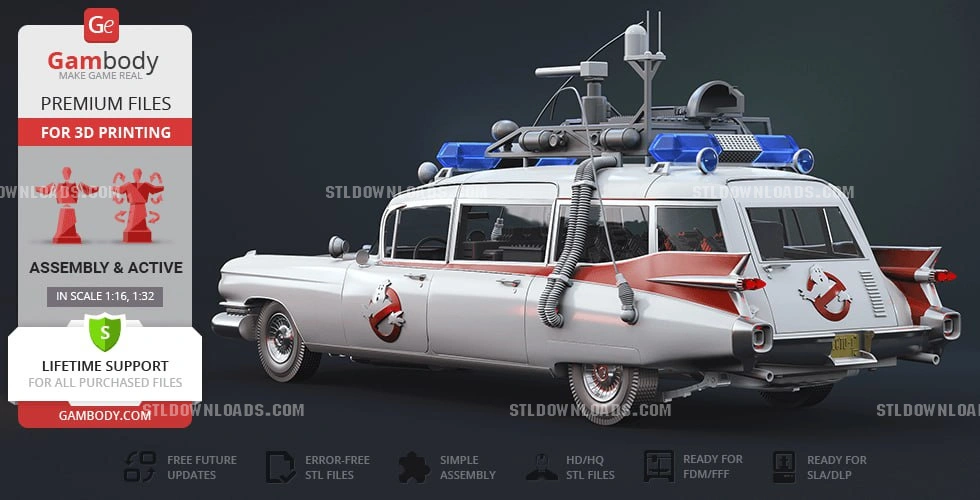 Ecto Car — Ghostbusters 3D printable STL model