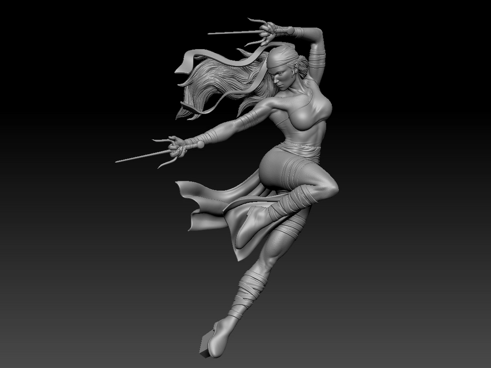 Elektra — Marvel 3D printable STL model