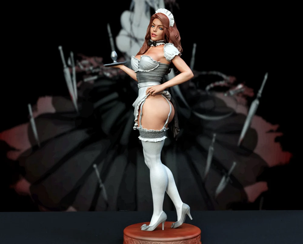 Maid Woman — Original Character STL render Maid Woman — Original Character 3D printable STL model
