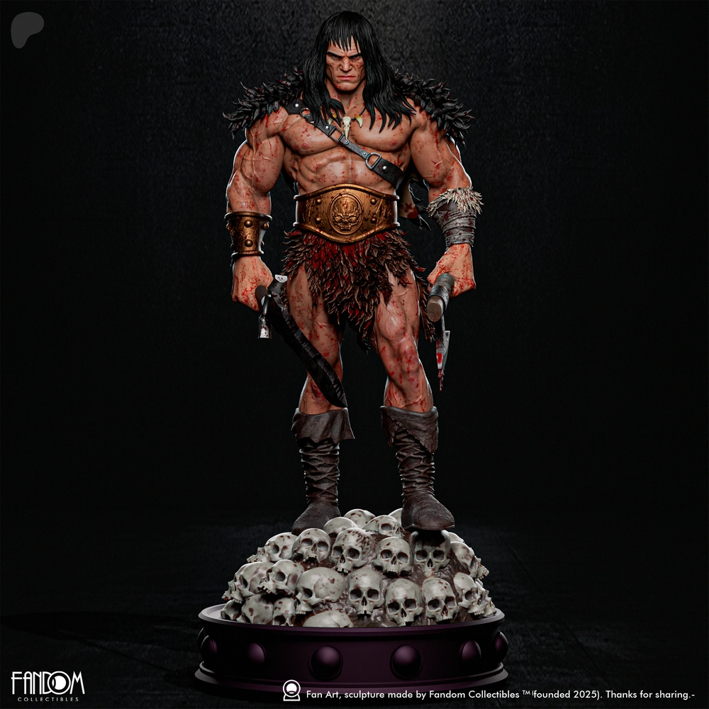 Conan the Barbarian — Conan the Barbarian STL render Conan the Barbarian — Conan the Barbarian 3D printable STL model