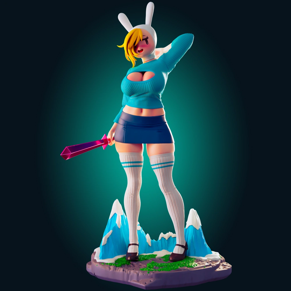 Fionna — Adventure Time STL render Fionna — Adventure Time 3D printable STL model