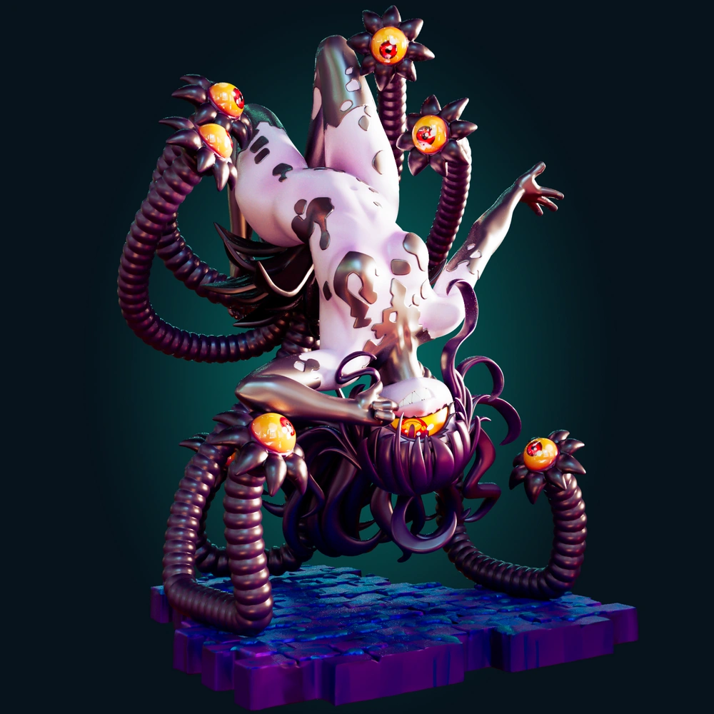 Gazer Beholder Monster Girl — Fantasy / D&D 3D printable STL model