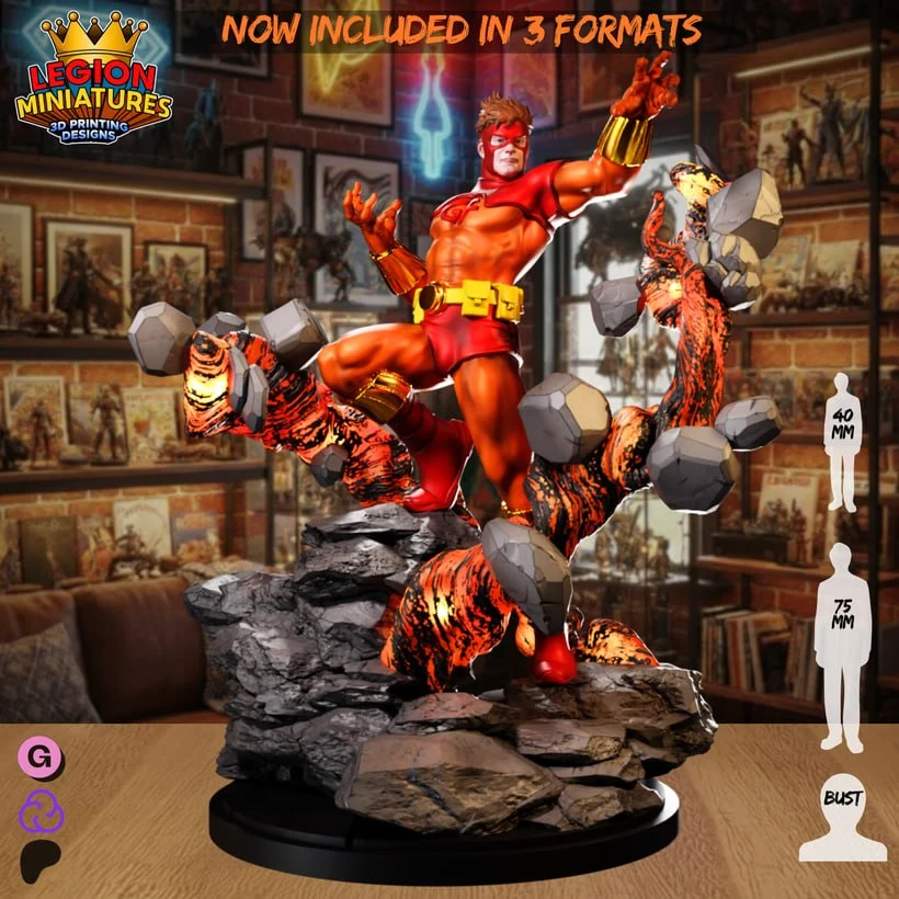 Geo Force — DC Comics 3D printable STL model