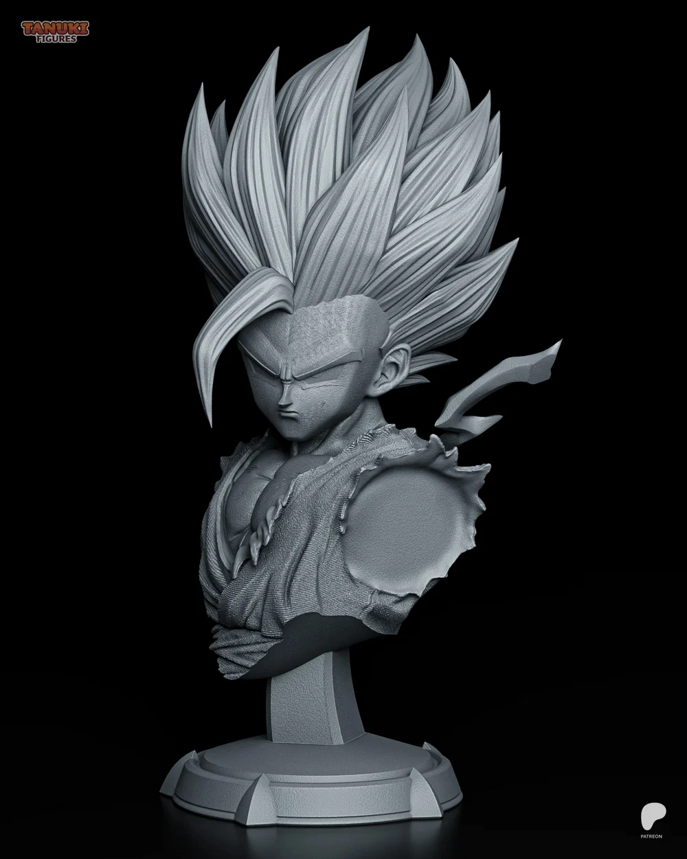 Gohan SSJ2 Bust — Dragon Ball Z 3D printable STL model