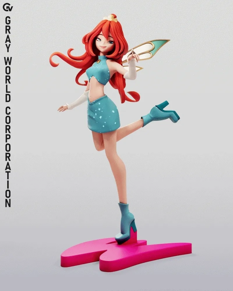 Bloom Fairy Form 2 — Winx Club 3D printable STL model
