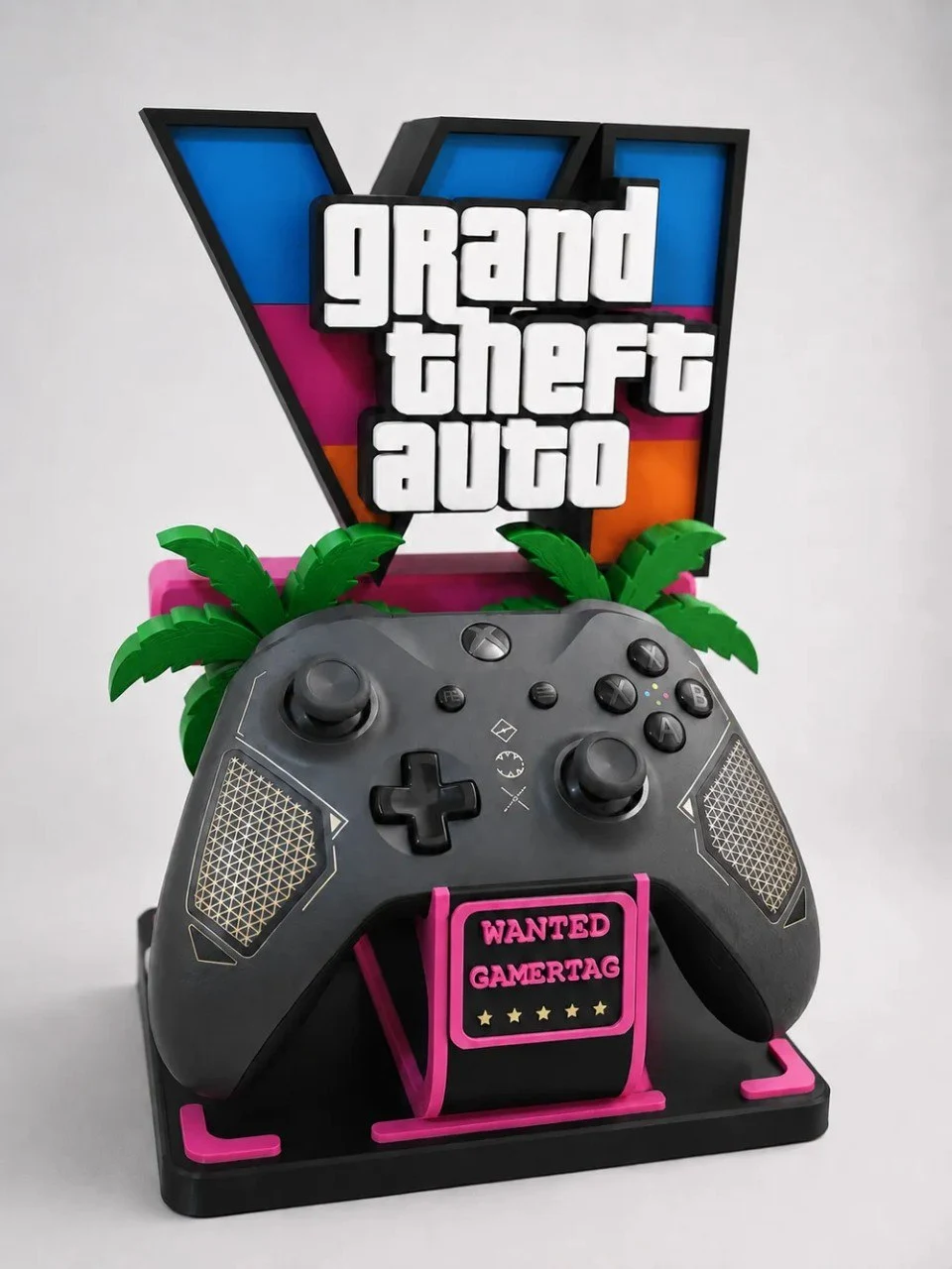 GTA VI Universal Controller Stand — Grand Theft Auto VI / Utility STL render GTA VI Universal Controller Stand — Grand Theft Auto VI / Utility 3D printable STL model