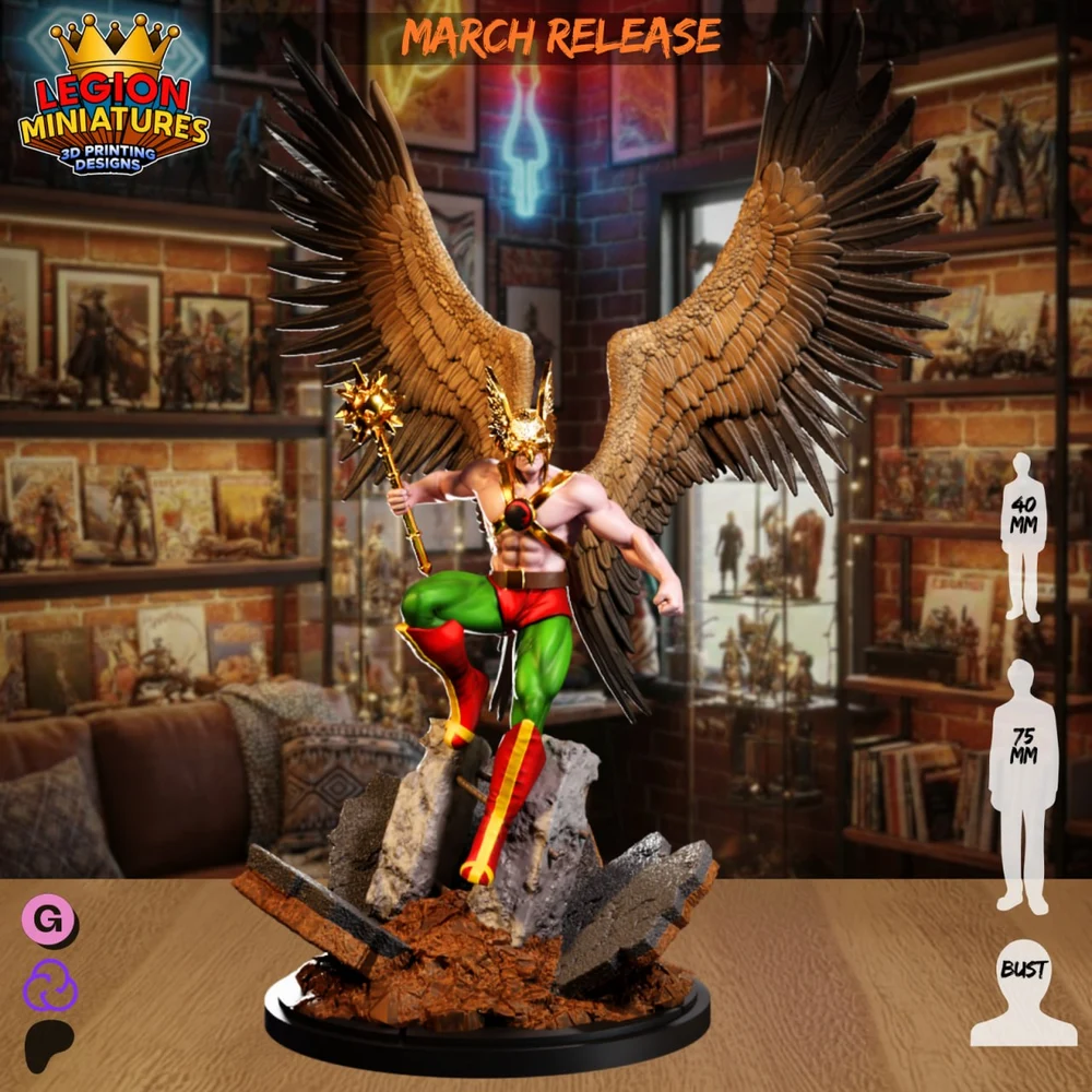 Hawkman — DC Comics 3D printable STL model