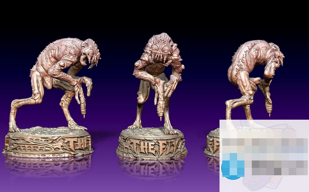The Fly Statuette — The Fly / Sci-Fi STL render The Fly Statuette — The Fly / Sci-Fi 3D printable STL model