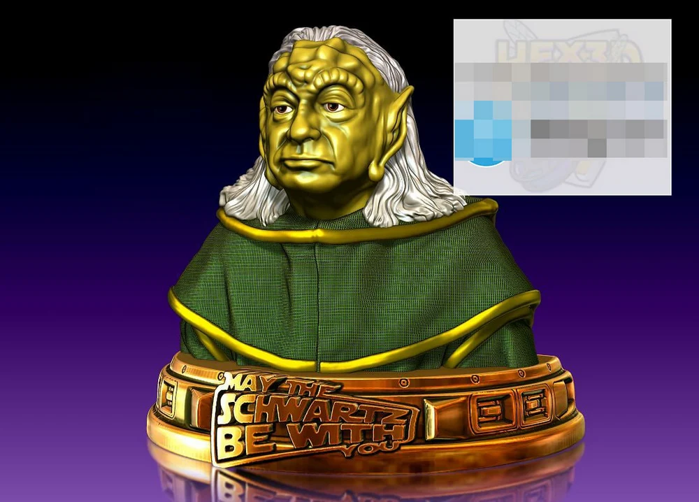 Yogurt Bust — Spaceballs STL render Yogurt Bust — Spaceballs 3D printable STL model