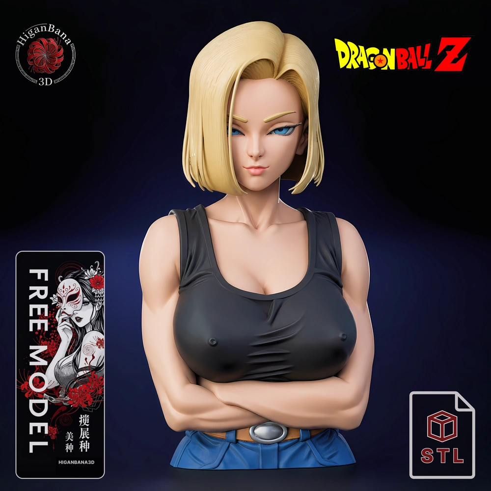 Android 18 — Dragon Ball Z 3D printable STL model