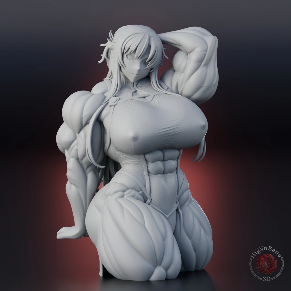 Muscle Asuna — Sword Art Online STL render Muscle Asuna — Sword Art Online 3D printable STL model