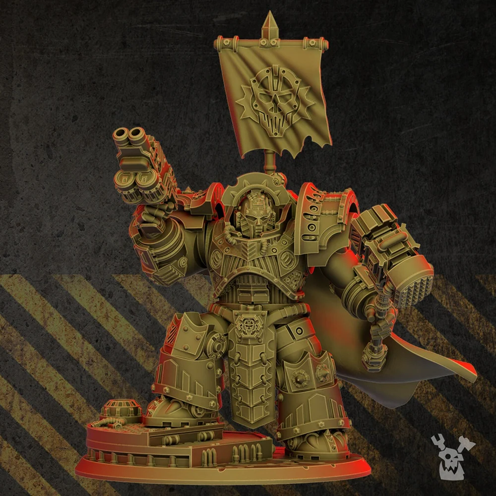 Cataphractii Terminator Lord in Heavy Armor — Warhammer 40,000 3D printable STL model