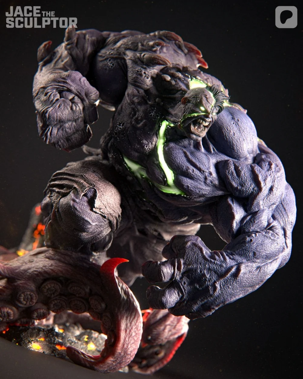 Infernal Hulk — Marvel 3D printable STL model