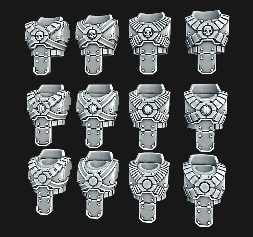 Iron Armor Jump Pack Torsos — Warhammer 40,000 3D printable STL model
