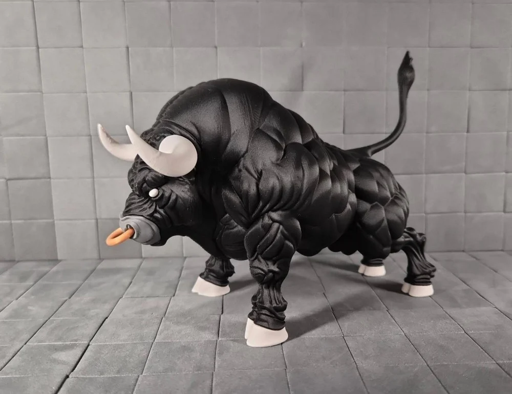 Ironhorn Bull — Fantasy / Toy STL render Ironhorn Bull — Fantasy / Toy 3D printable STL model