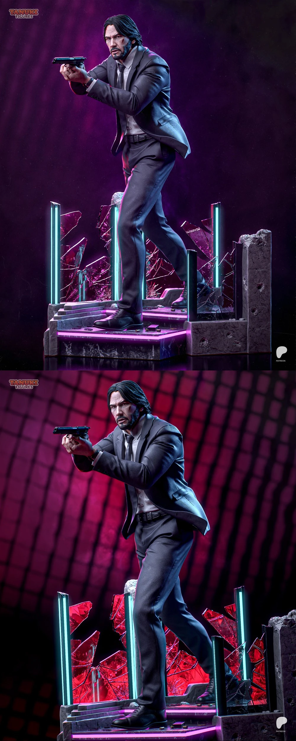 John Wick — John Wick STL render John Wick — John Wick 3D printable STL model