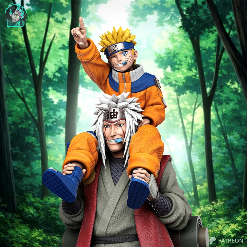 Jiraiya — Naruto 3D printable STL model
