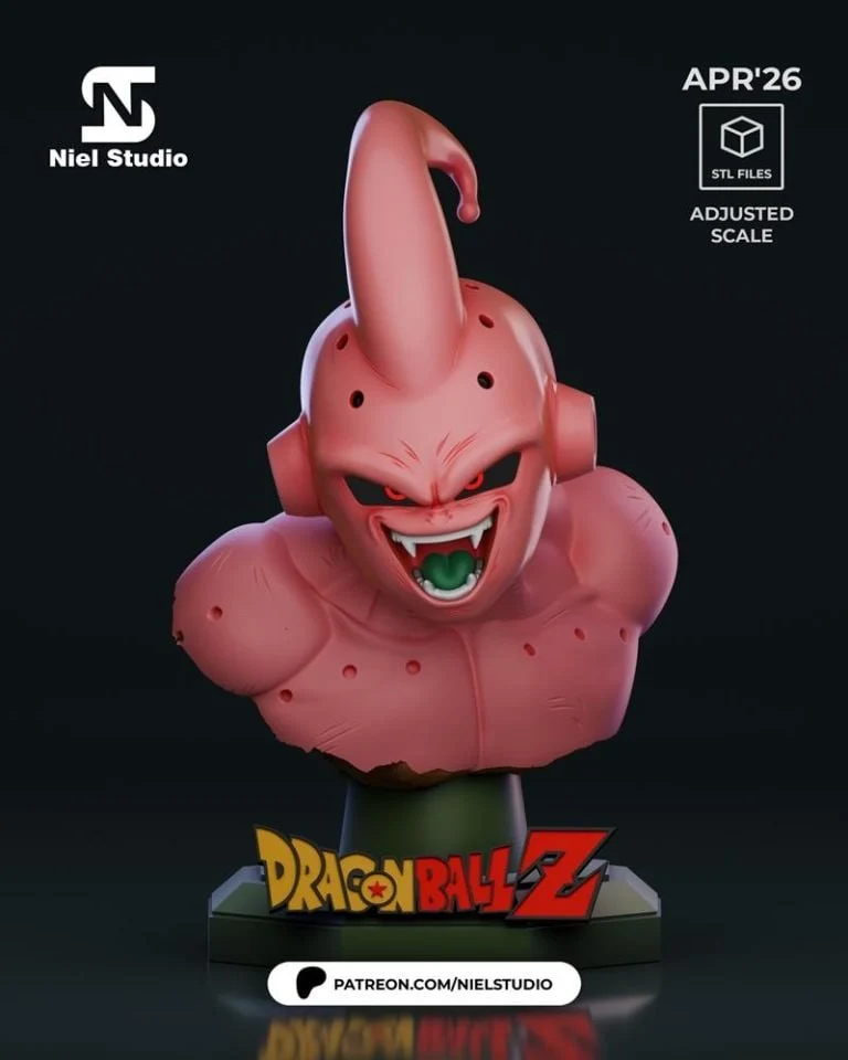 Kid Buu Bust — Dragon Ball 3D printable STL model