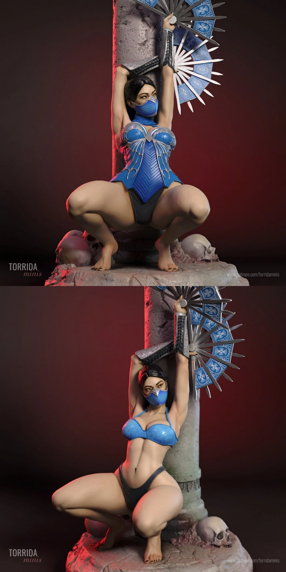 Kitana — Mortal Kombat 3D printable STL model
