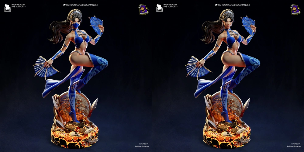 Kitana — Mortal Kombat 3D printable STL model
