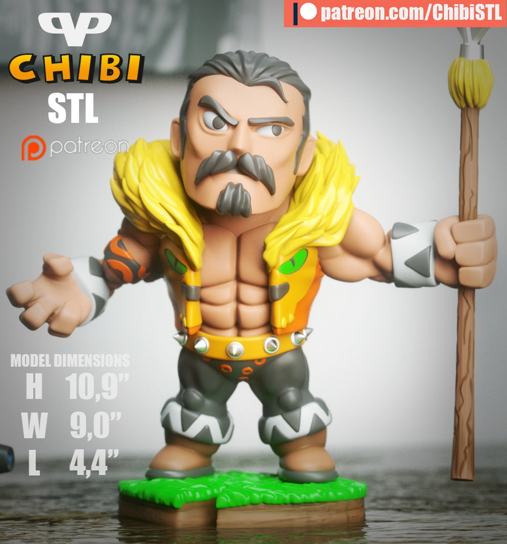 Kraven The Hunter Chibi — Marvel Comics 3D printable STL model