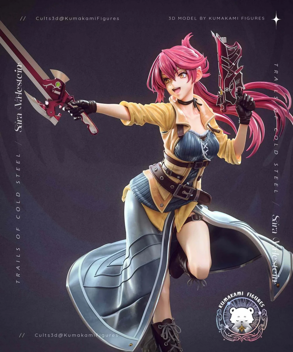 Sara Valestein — The Legend of Heroes STL render Sara Valestein — The Legend of Heroes 3D printable STL model