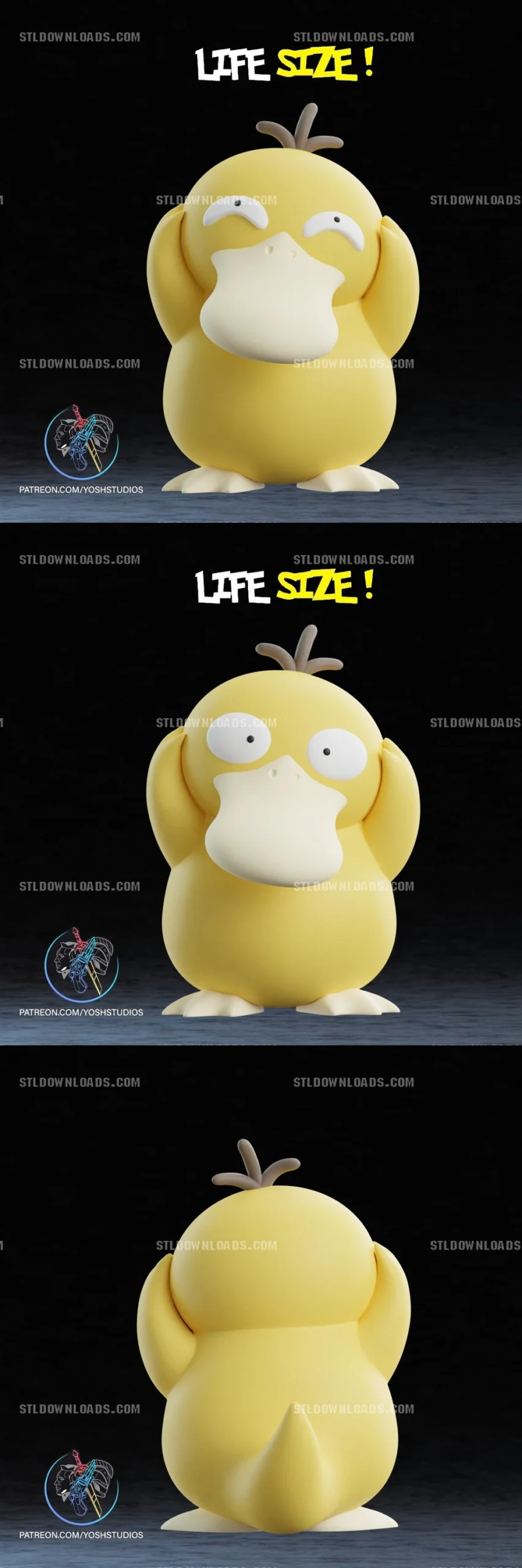 Psyduck — Pokémon 3D printable STL model