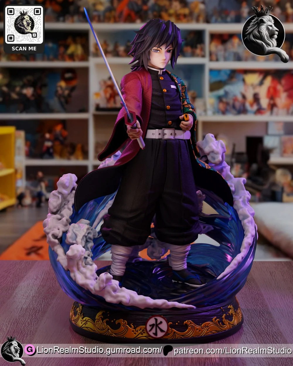 Giyu Tomioka — Demon Slayer 3D printable STL model