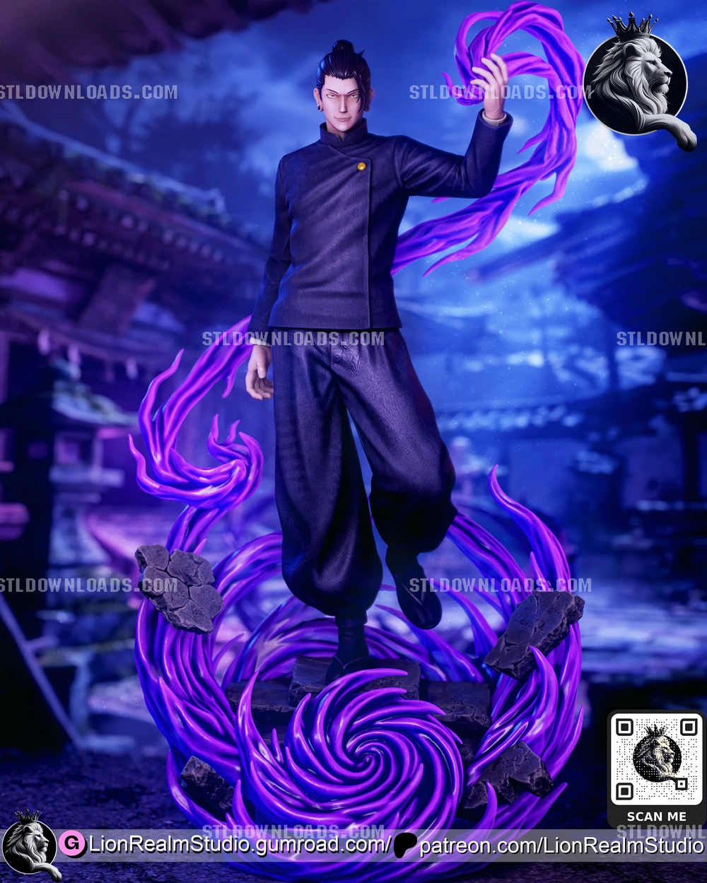 Suguru Geto — Jujutsu Kaisen 3D printable STL model
