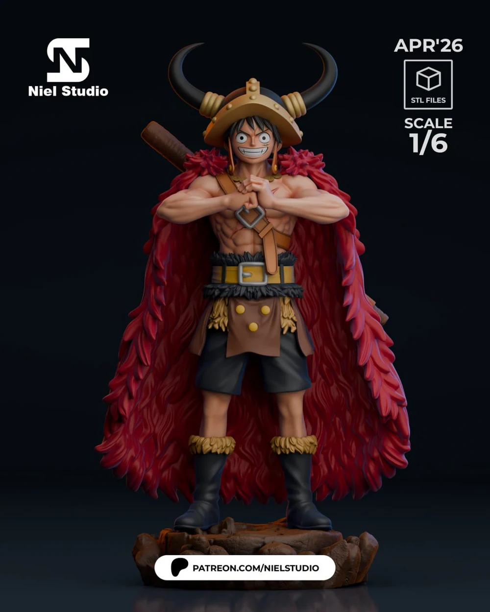 Luffy Elbaf — One Piece 3D printable STL model