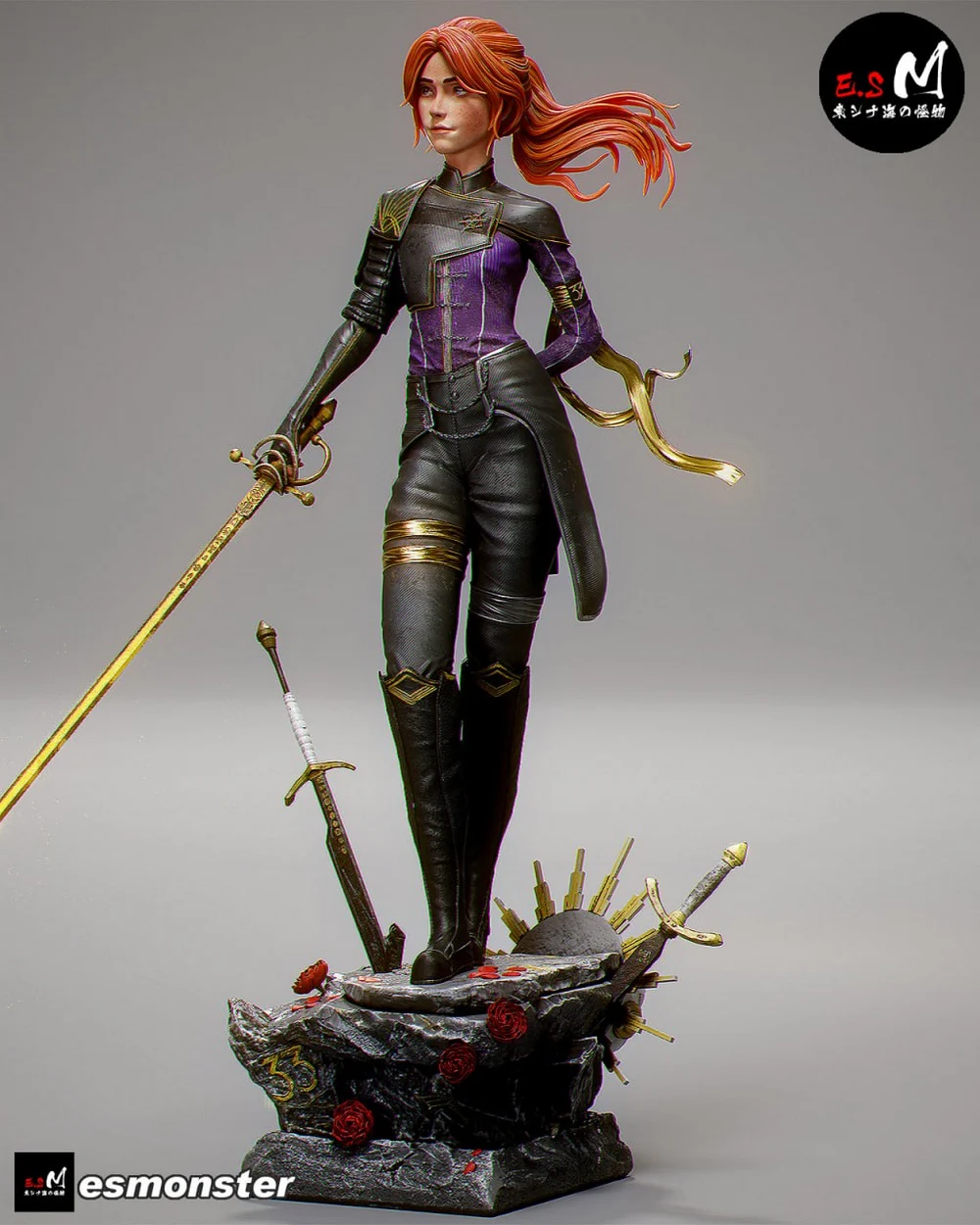 Maelle — Original Character STL render Maelle — Original Character 3D printable STL model