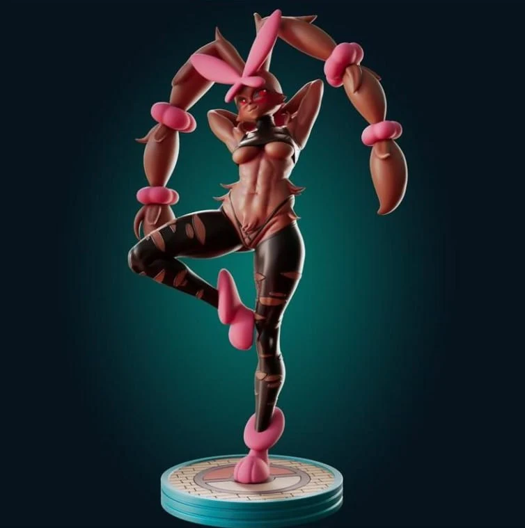 Mega Lopunny — Pokémon 3D printable STL model