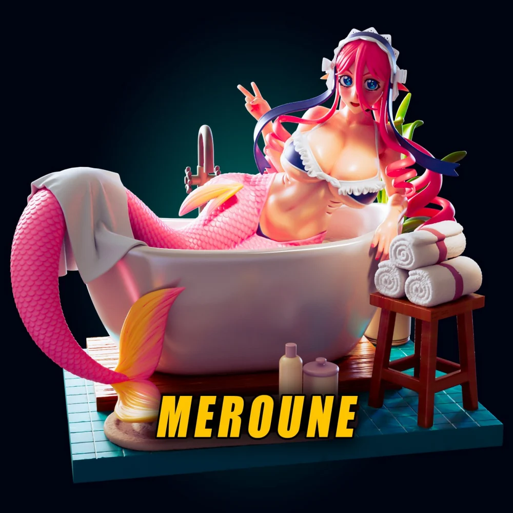 Meroune Mermaid Monster Girl 3D printable STL model