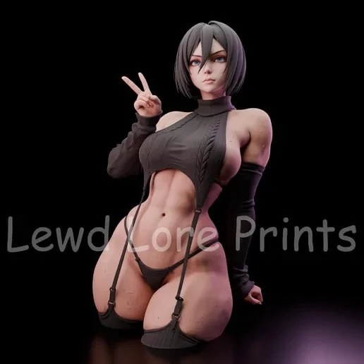 Mikasa — Attack on Titan STL render Mikasa — Attack on Titan 3D printable STL model