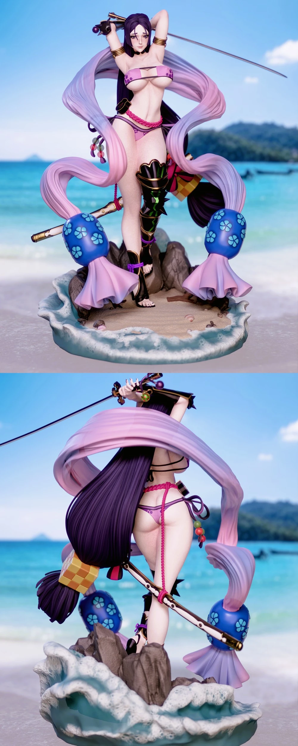 Minamoto no Raikou — Fate / Grand Order STL render Minamoto no Raikou — Fate / Grand Order 3D printable STL model