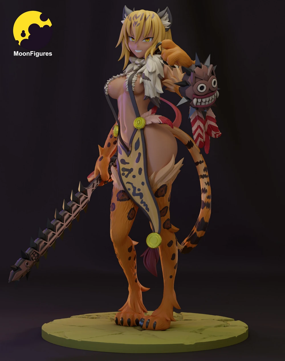 Ocelomeh — Historical / Fantasy STL render Ocelomeh — Historical / Fantasy 3D printable STL model