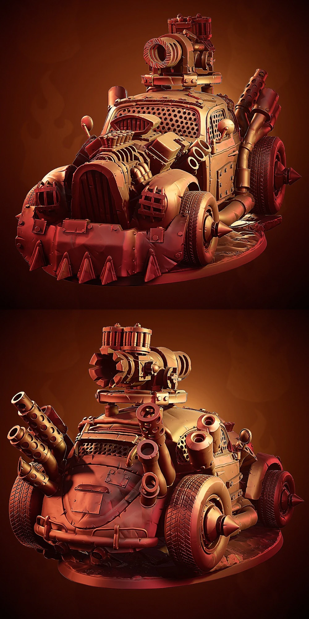 Orczwagun Dragsta — Warhammer 40K Alt 3D printable STL model