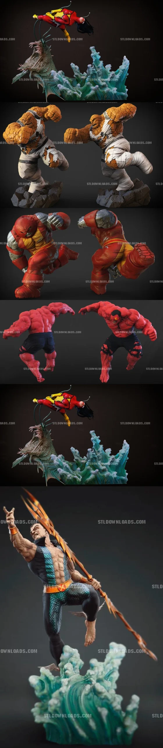 Namor Diorama — Marvel 3D printable STL model
