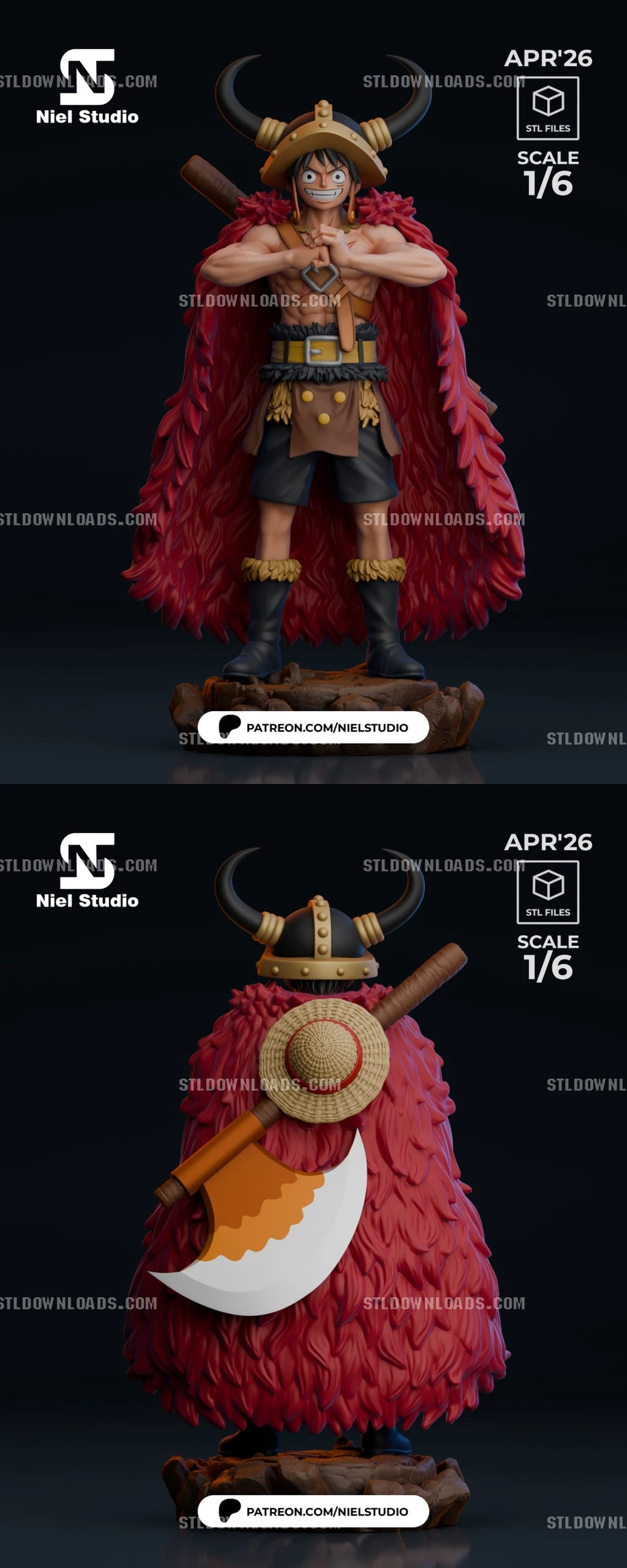 Luffy Elbaf — One Piece 3D printable STL model