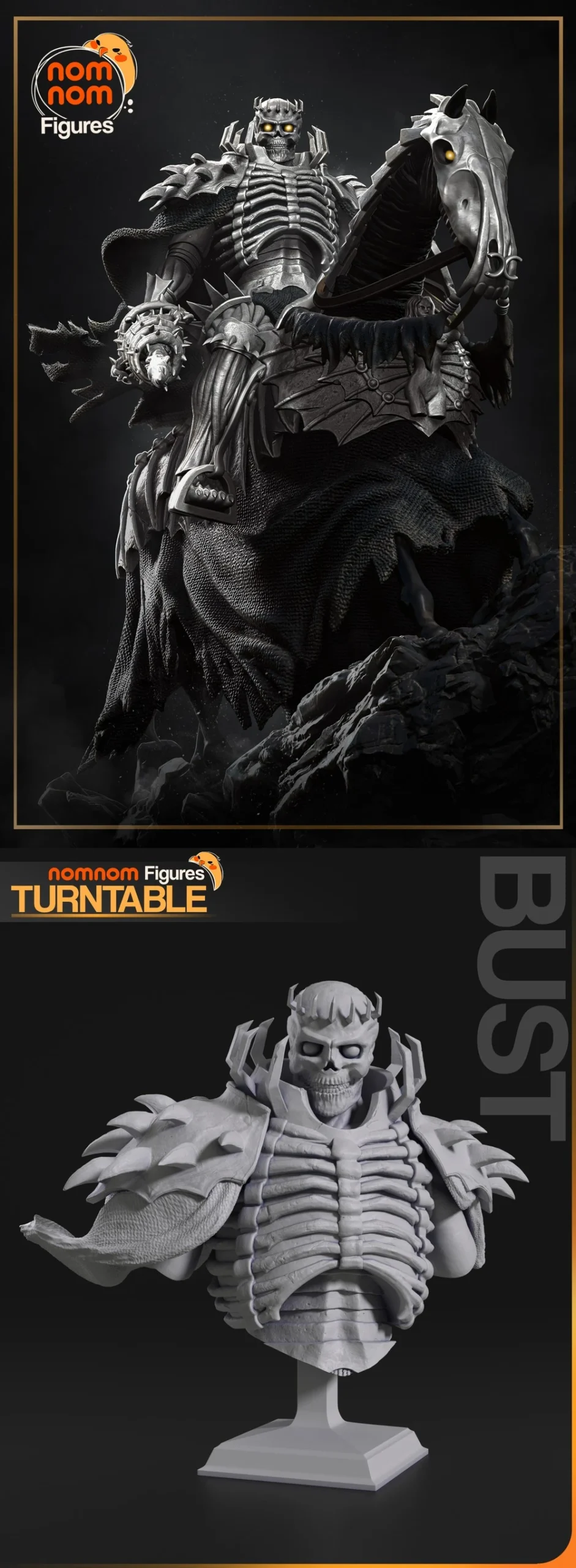 Skull Knight — Berserk STL render Skull Knight — Berserk 3D printable STL model