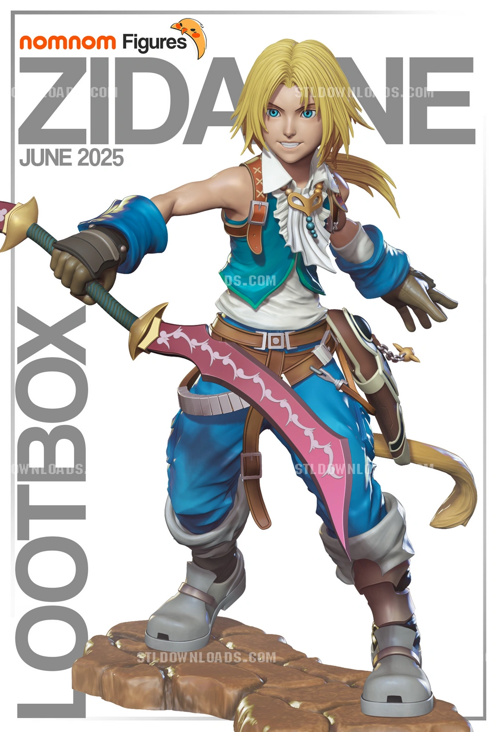 Zidane Tribal — Final Fantasy IX 3D printable STL model