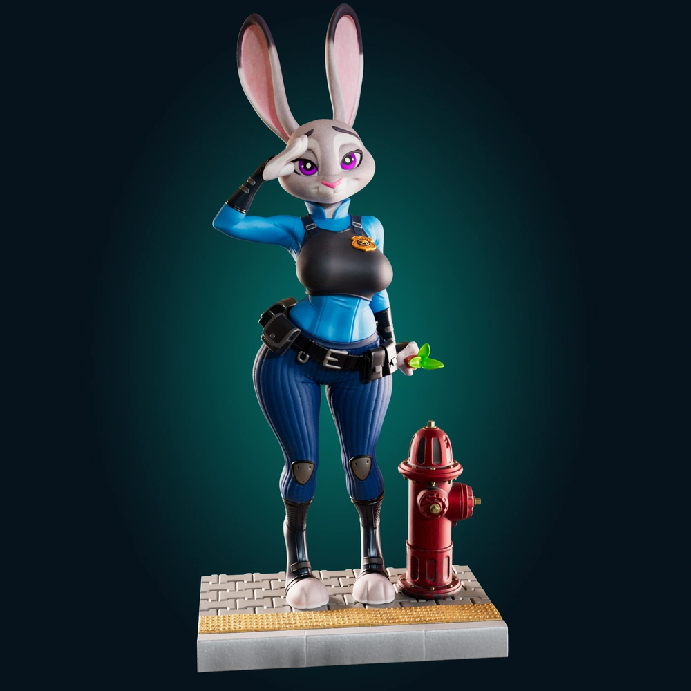 Judy Hopps — Zootopia STL render Judy Hopps — Zootopia 3D printable STL model