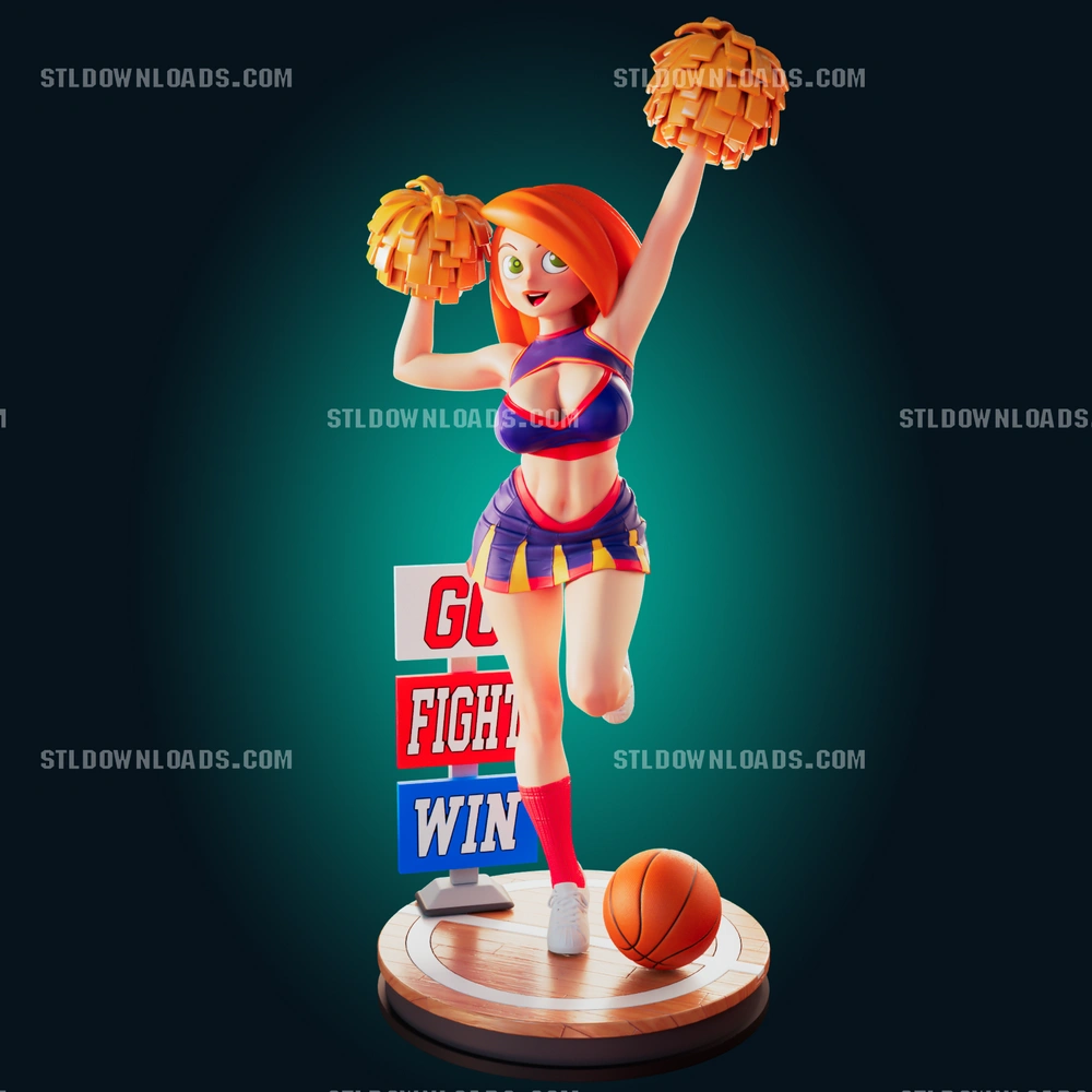 Kim Possible Cheerleader — Kim Possible STL render Kim Possible Cheerleader — Kim Possible 3D printable STL model