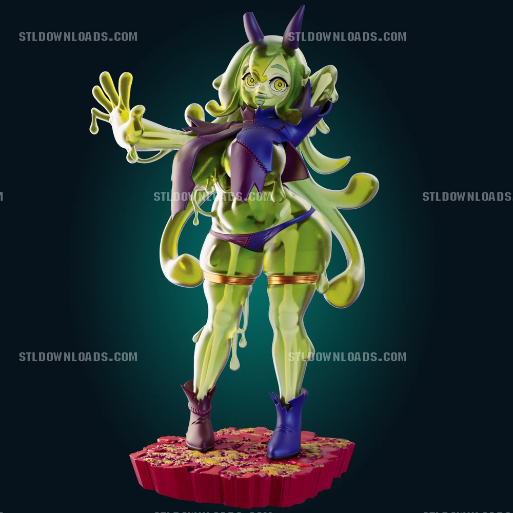 Skeleton Slime Girl — Fantasy / Original Character 3D printable STL model