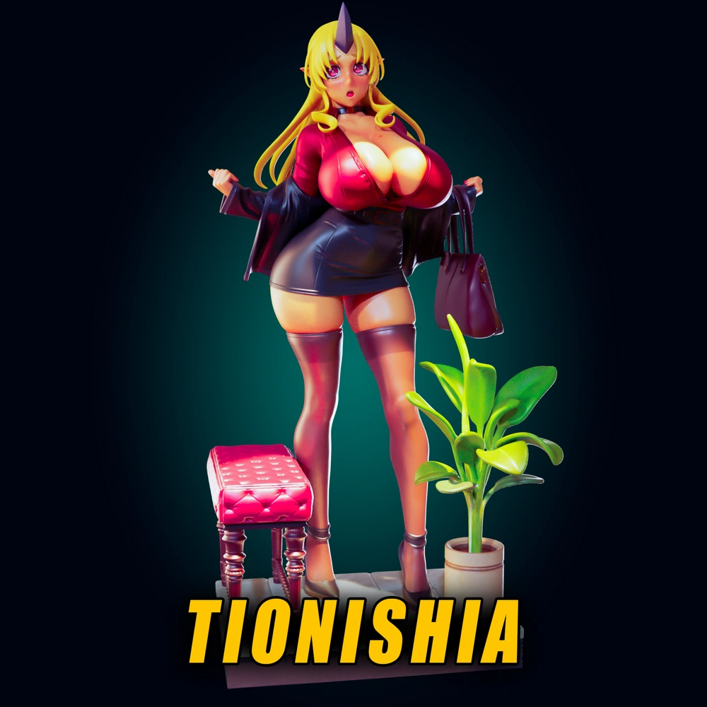 Tionishia Office Lady — Monster Musume 3D printable STL model